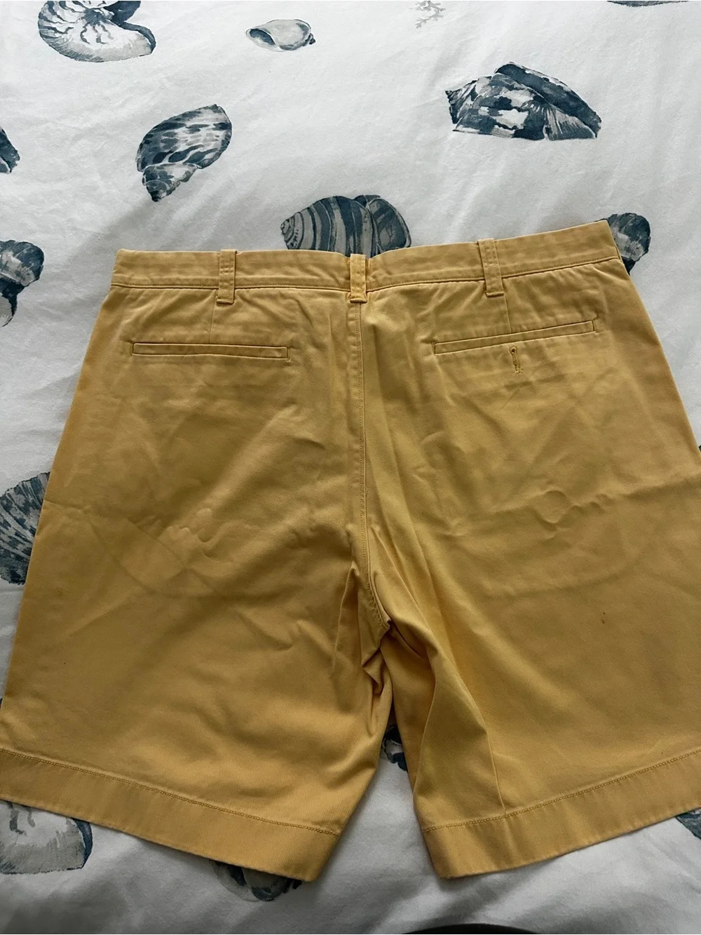 J Crew Men's Bright Yellow Flat Front Chino Shorts - Classic Summer Staple